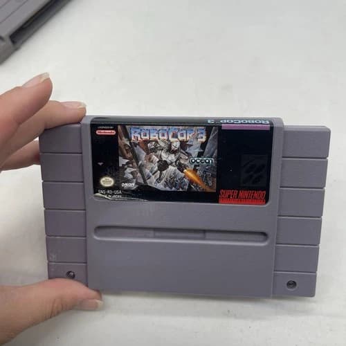 RoboCop 3 (Super Nintendo, 1992) SNES Authentic Tested WORKING Clean