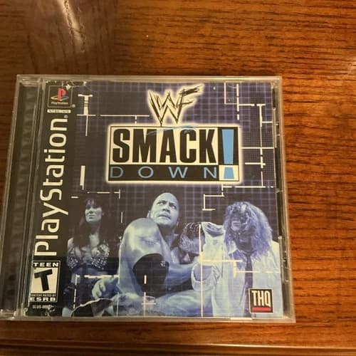 WWF SmackDown (Sony PlayStation 1, PS1, 2000) CIB Complete Tested & Working 2001