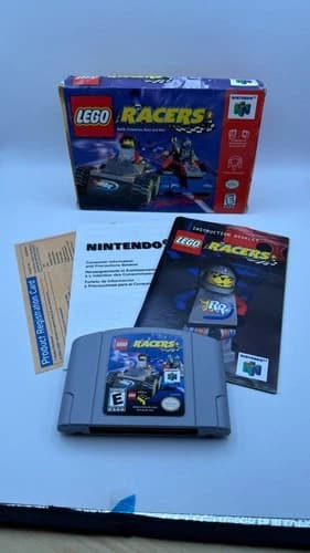 LEGO Racers (Nintendo 64, 1999) CIB complete reg card box manual racing N64