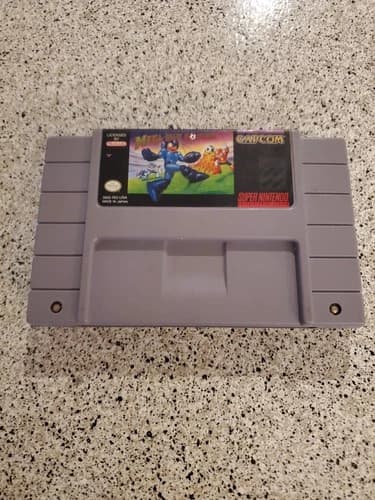 Mega Man Soccer Super Nintendo Entertainment System SNES Authentic Cleaned Pins