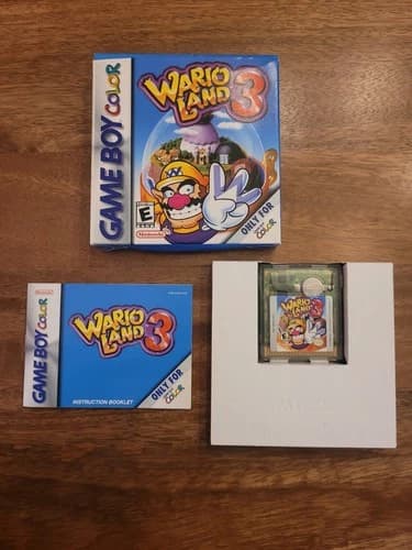 Wario Land 3 (Nintendo Game Boy Color) CIB Game Box Manual