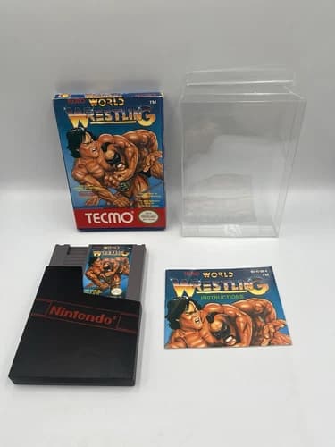 Nintendo NES Game Tecmo World Wrestling CIB Complete In Box