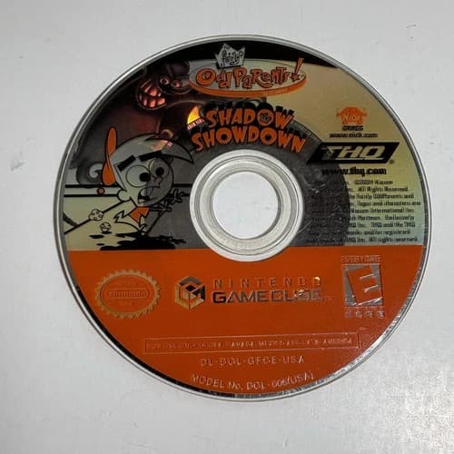 Fairly Oddparents Shadow Showdown (Nintendo Gamecube) DISC ONLY Loose Tested