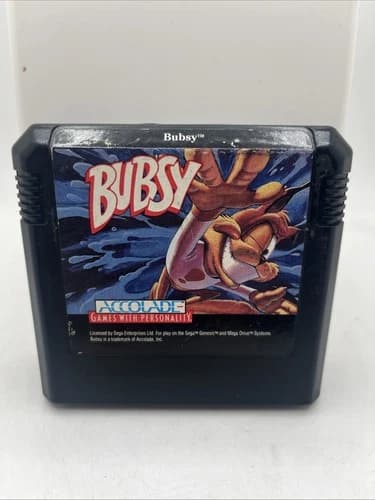 Bubsy in Claws Encounters of the Furred Kind - Sega Genesis - Game Cart Only