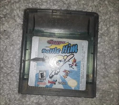 Nintendo Gameboy Color: The Powerpuff Girls Battle Him Cartridge GBC GB