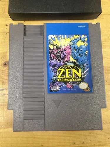 Konami Zen: Intergalactic Ninja Nintendo NES Cart And Dust Jacket