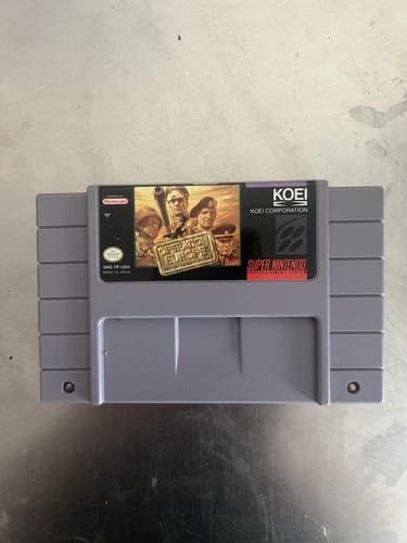 Operation Europe: Path to Victory 1939-45 Super Nintendo SNES Authentic Tested