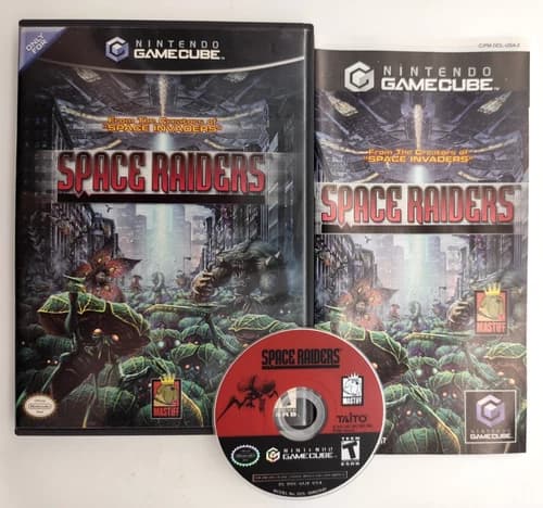 Space Raiders (Nintendo GameCube GCN, 2004) COMPLETE CIB Tested & Cleaned!