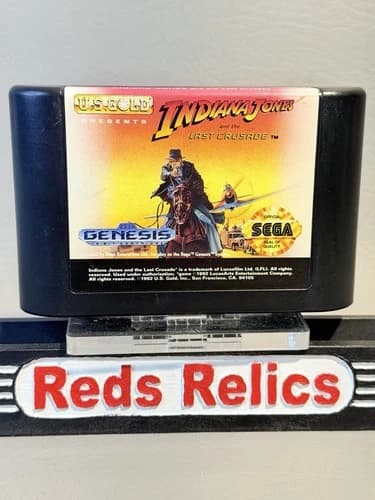 Indiana Jones and the Last Crusade Sega Genesis - Cartridge Only - Clean