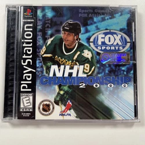 NHL Championship 2000 PlayStation PS1 Video Game CIB Complete TESTED