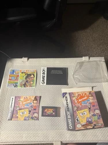 Gameboy Advance Nicktoons Freeze Frame Frenzy Complete In Box CIB Manual GBA