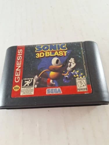 "Sonic 3D Blast" (Sega Genesis 1996) Cartridge Only, Good Condition