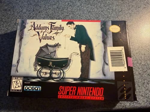 Addams Family Values for Super Nintendo (SNES) CIB Complete Excellent
