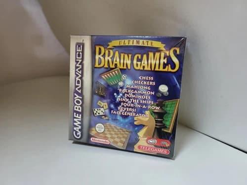 NEW MINT Ultimate Brain Games for GameBoy Advance CHESS/CHECKERS/BACKGAMMON ##