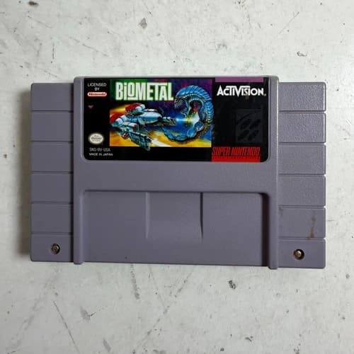 BioMetal (Super Nintendo Entertainment System) Scrolling Shooter Game Cartridge