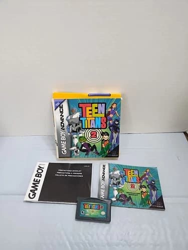 Teen Titans 2 (Nintendo Game Boy Advance, 2006) COMPLETE!!
