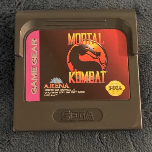 Mortal Kombat (Sega Game Gear, 1992/93) Cartridge Only Tested Working