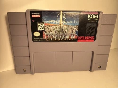 Sid Meier's Civilization SNES Super Nintendo Game Authentic