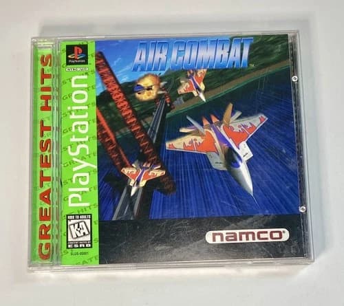 Air Combat (Sony PlayStation 1, 1995) PS1 CIB Complete W/ Reg Card, Tested