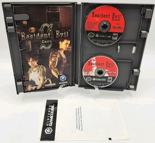 Resident Evil Zero (GameCube, 2002) *CIB* Great Condition* Black Label* Tested!