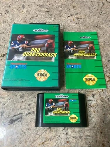 Pro Quarterback (Sega Genesis, 1992) CIB Complete Tested Clean