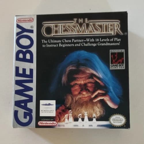 Mindscape Entertainment The Chessmaster Nintendo Game Boy Box Manual Cartridge