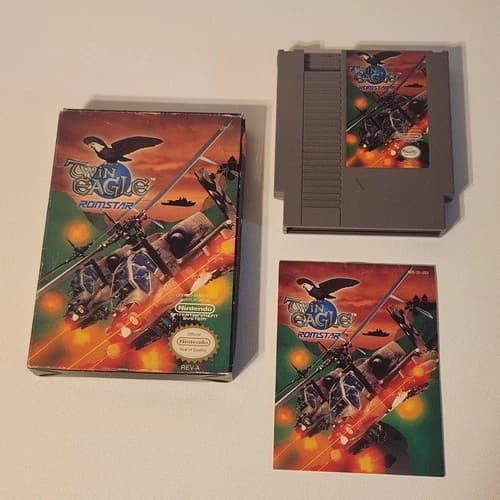 ​Twin Eagle NES Nintendo (CIB) Complete In Box - Authentic Romstar Shooter