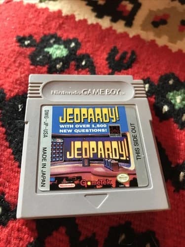 Jeopardy ! (Nintendo Game Boy GB 1991) AUTHENTIC TESTED & WORKS