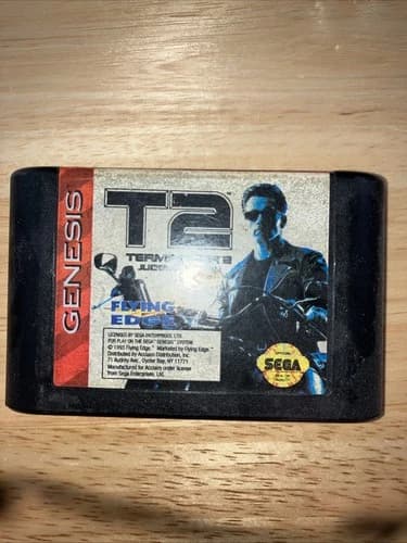 T2 - Terminator 2: Judgment Day (Sega Genesis, 1993) -Cartridge Only Tested