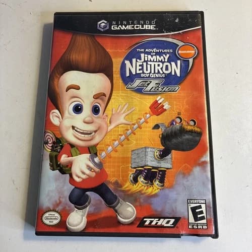 The Adventures of Jimmy Neutron Boy Genius Jet Fusion GameCube No Manuals Tested