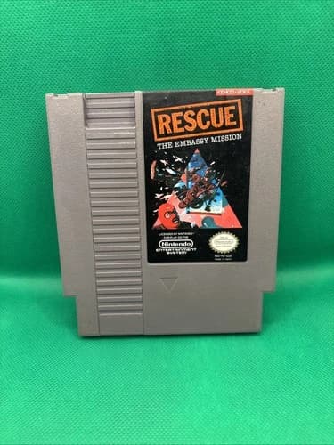 Rescue the Embassy Mission NES Authentic. Tested. Nintendo Entertainment System