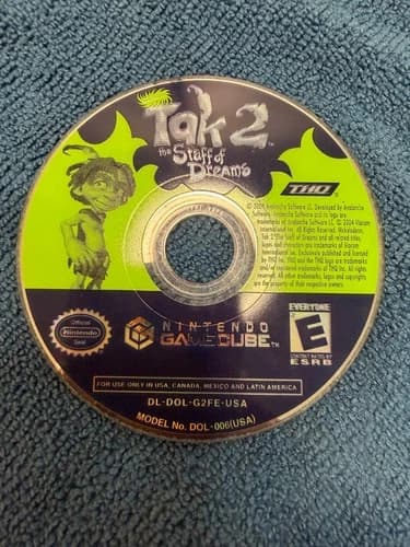 Tak 2 and the Staff of Dreams for Nintendo Gamecube Disc Only