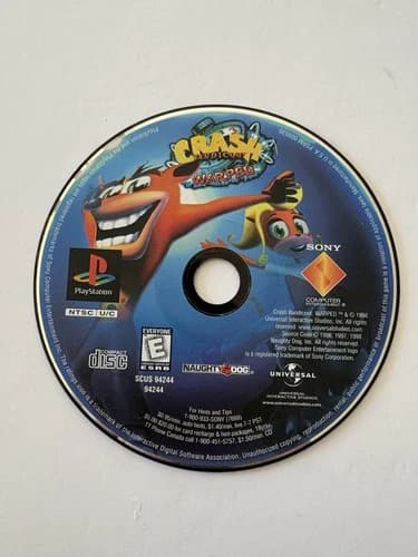 Crash Bandicoot: Warped Disc Only (Sony PlayStation, PS1)