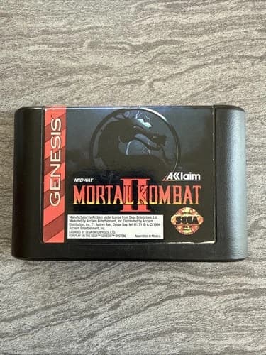 Mortal Kombat 2 Sega Genesis Cart Only Tested Works
