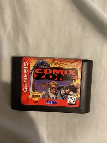 Comix Zone (Sega Genesis, 1995) Authentic Game Cartridge