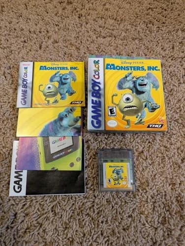 Monsters Inc. For Nintendo Game Boy Color Complete in Box