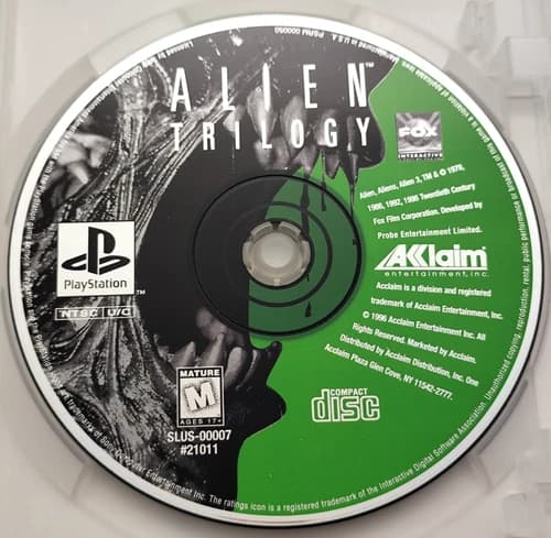 Alien Trilogy (Sony PlayStation 1 PS1, 1996) *Longbox Disc Only* Tested Cleaned
