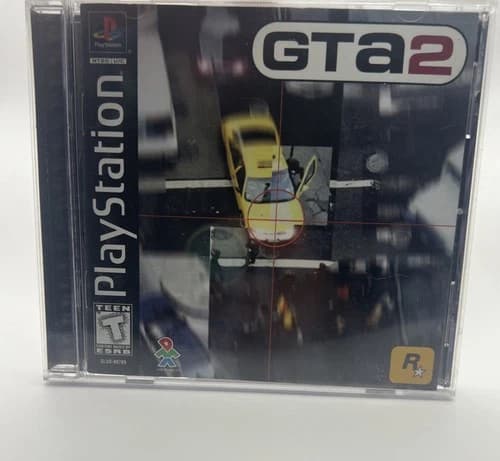 Grand Theft Auto 2 PS1 PlayStation 1 Card Black Label GTA2 Rockstar Games