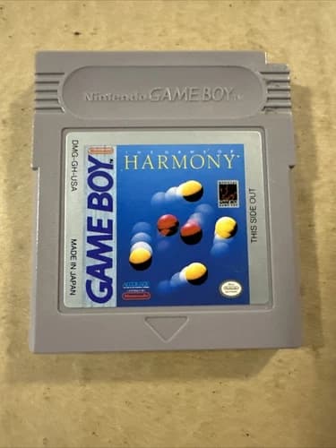 The Game of Harmony (Nintendo Game Boy, 1991) Authentic Tested Video Game Works