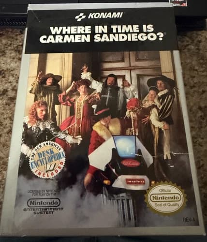 Where in Time is Carmen Sandiego (Nintendo Entertainment System, 1991) CIB!