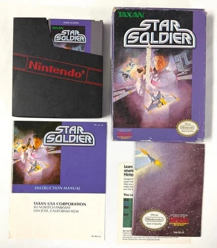 Star Soldier (Nintendo Entertainment System NES, 1988) CIB Complete