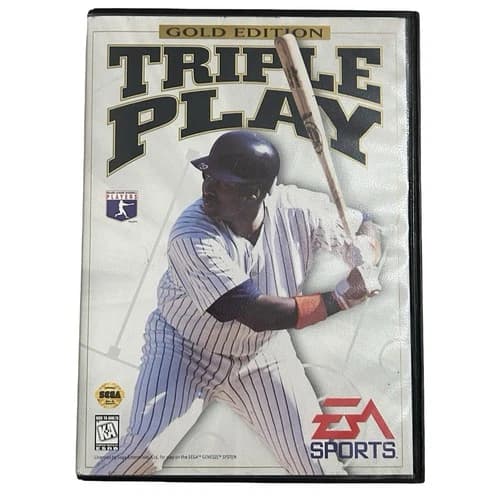 Triple Play Gold Edition (Sega Genesis, 1996) Authentic Complete Tested & Works