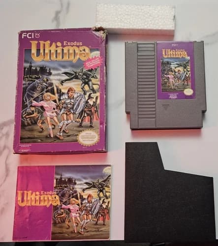 Ultima: Exodus (Nintendo Entertainment System, 1989) Complete In Box