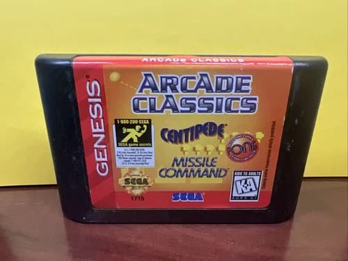 Arcade Classics (Sega Genesis, 1996) Cartridge Only