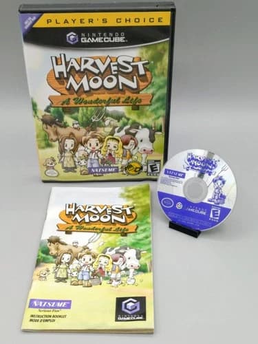 Harvest Moon: A Wonderful Life Nintendo GameCube Player's Choice CIB 🇨🇦