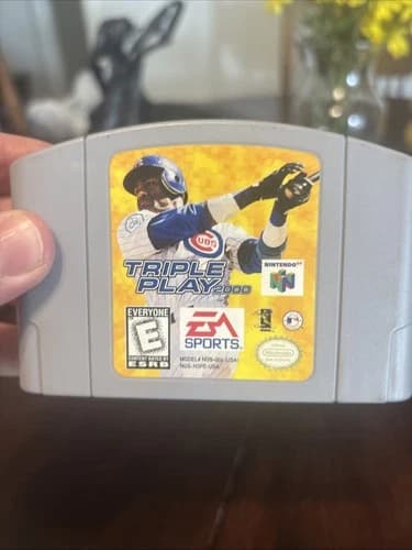 Triple Play 2000 (Nintendo 64, 1999) N64 video game cartridge