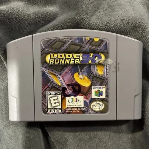 Lode Runner 3-D (Nintendo 64 N64, 1998) *TESTED*