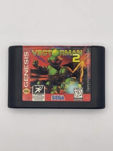 VECTORMAN 2 (Sega Genesis, 1996) GAME CARTRIDGE ONLY - AUTHENTIC TESTED