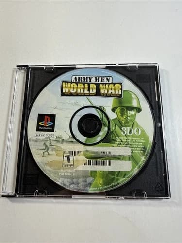 Army Men World War (PS1, 2000) AND Tested Working Disc Only PlayStation