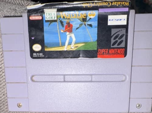 Nintendo True Golf Classics Waialae Country Club SNES NTSC Sports 1991